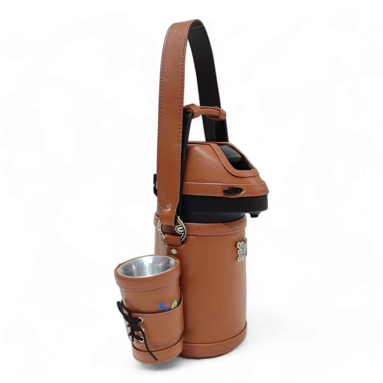 Termo Inox JAU Forrado en Eco Cuero 1.3 Litros
