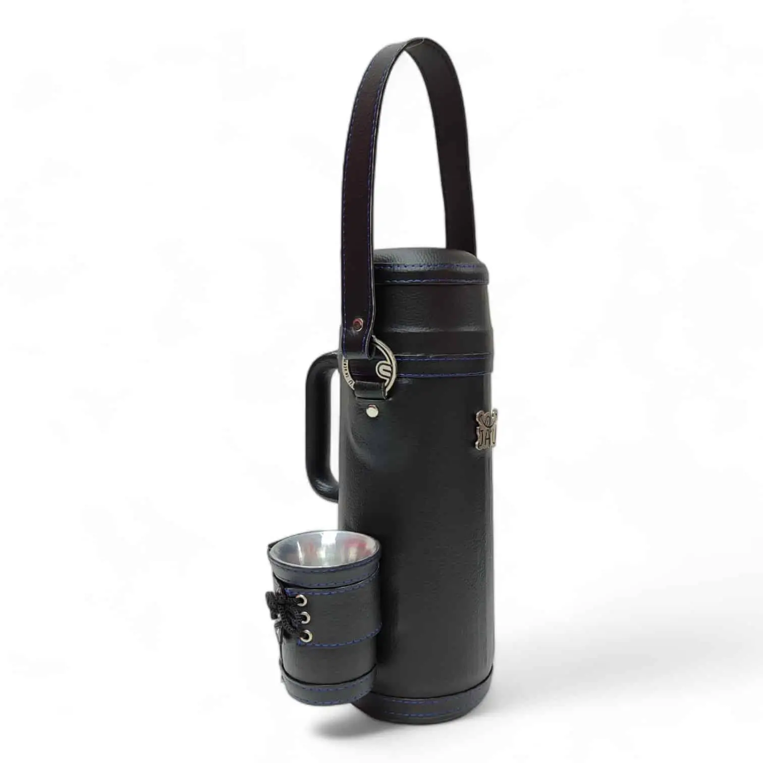 Termo Para Mate JAU Forrado en Cuerina 1 Litro