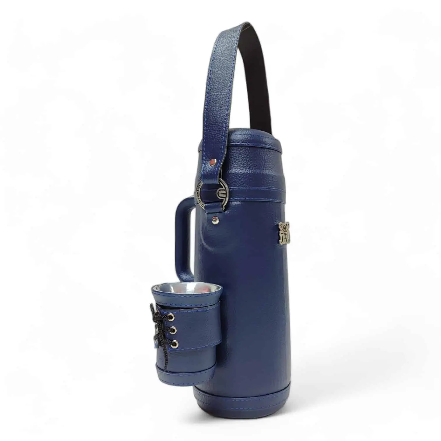Termo Para Mate JAU Forrado en Cuerina 1 Litro