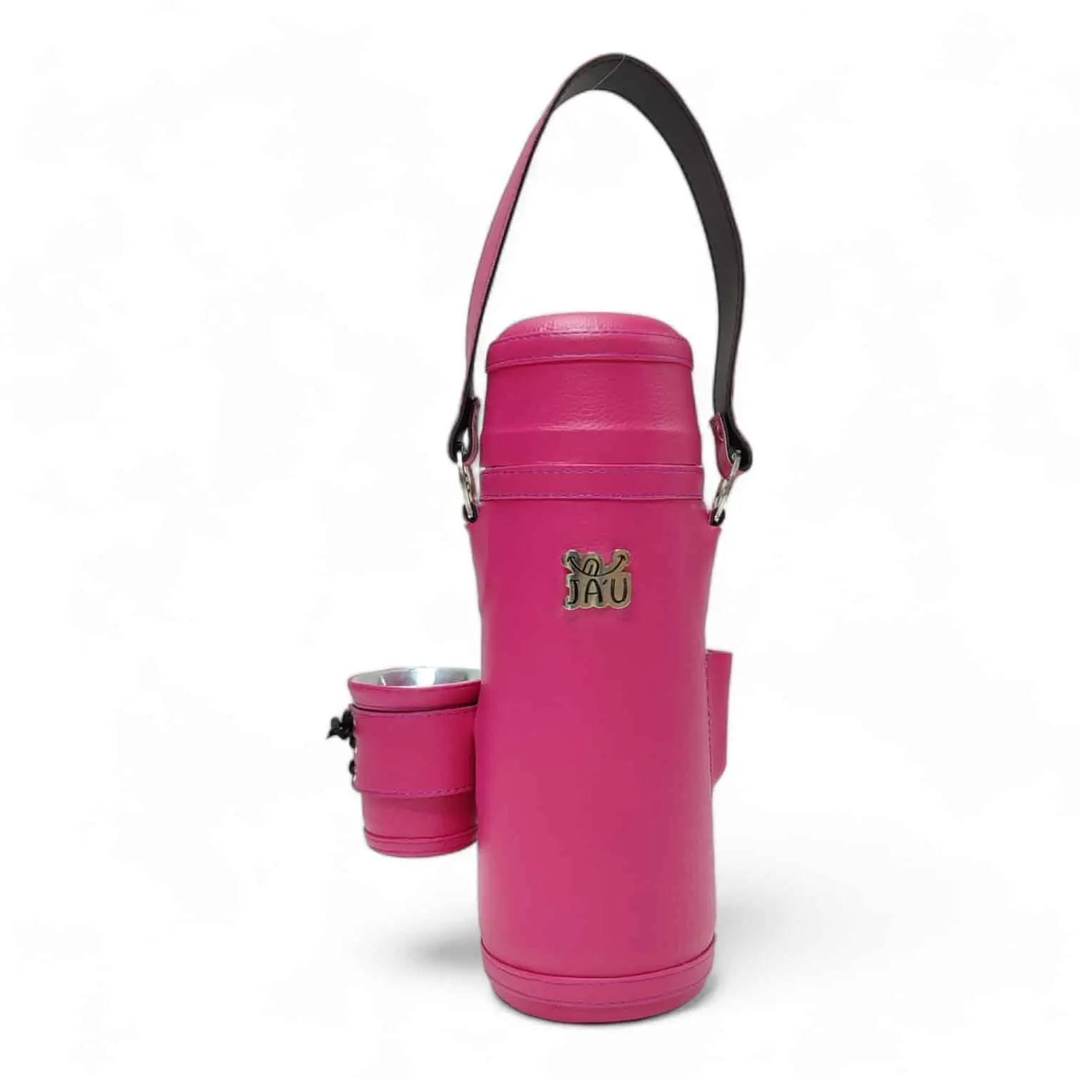 Termo Para Mate JAU Forrado en Cuerina 1 Litro
