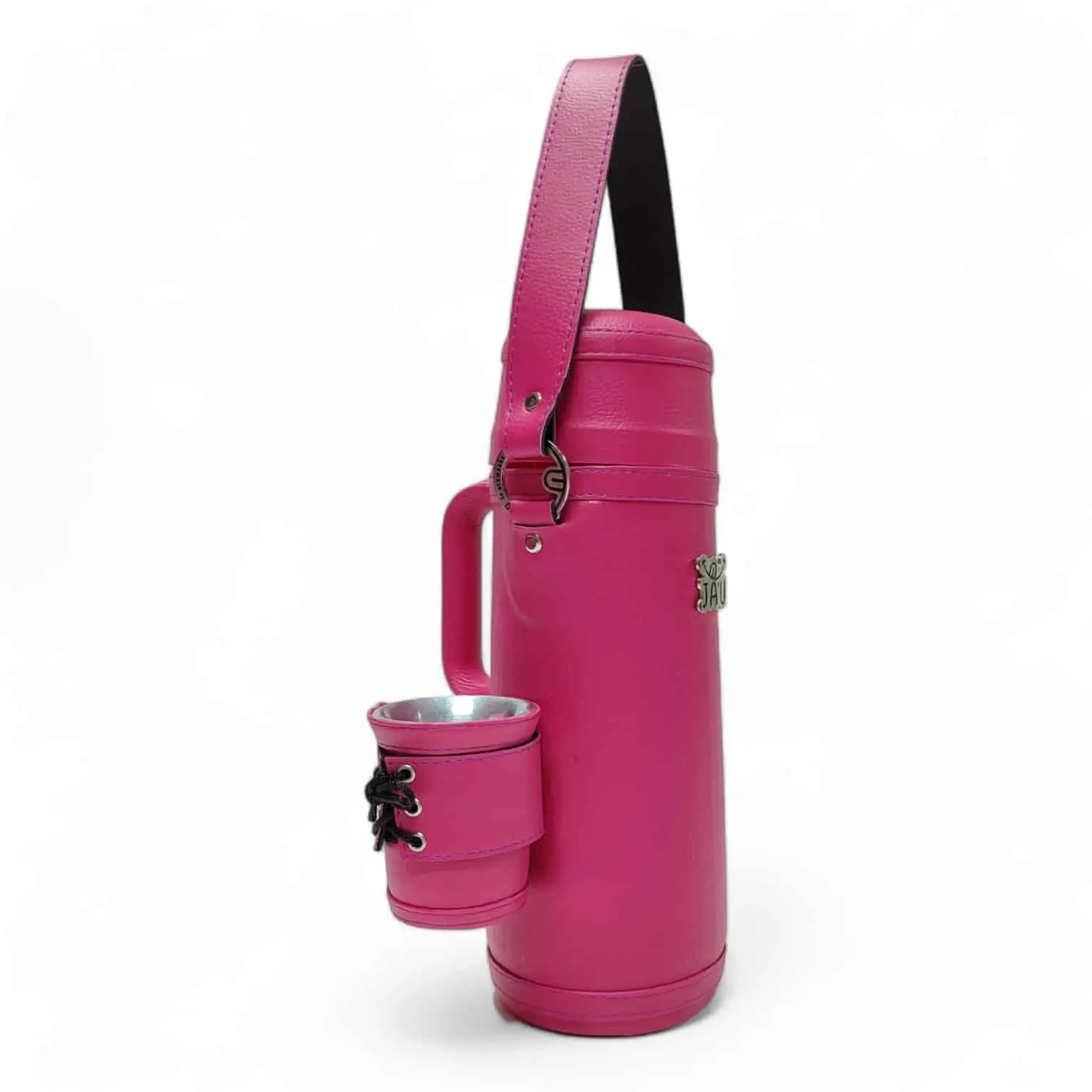 Termo Para Mate JAU Forrado en Cuerina 1 Litro
