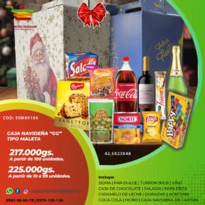 CAJA NAVIDEÑA CARTON GG