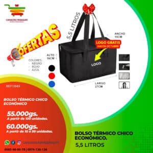 BOLSO TERMICO 5,5 LITROS ECONOMICO