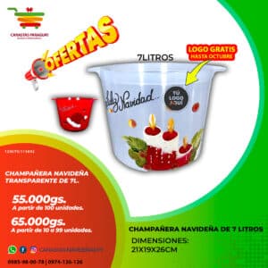 CHAMPAÑERA NAVIDEÑA 7 LITROS